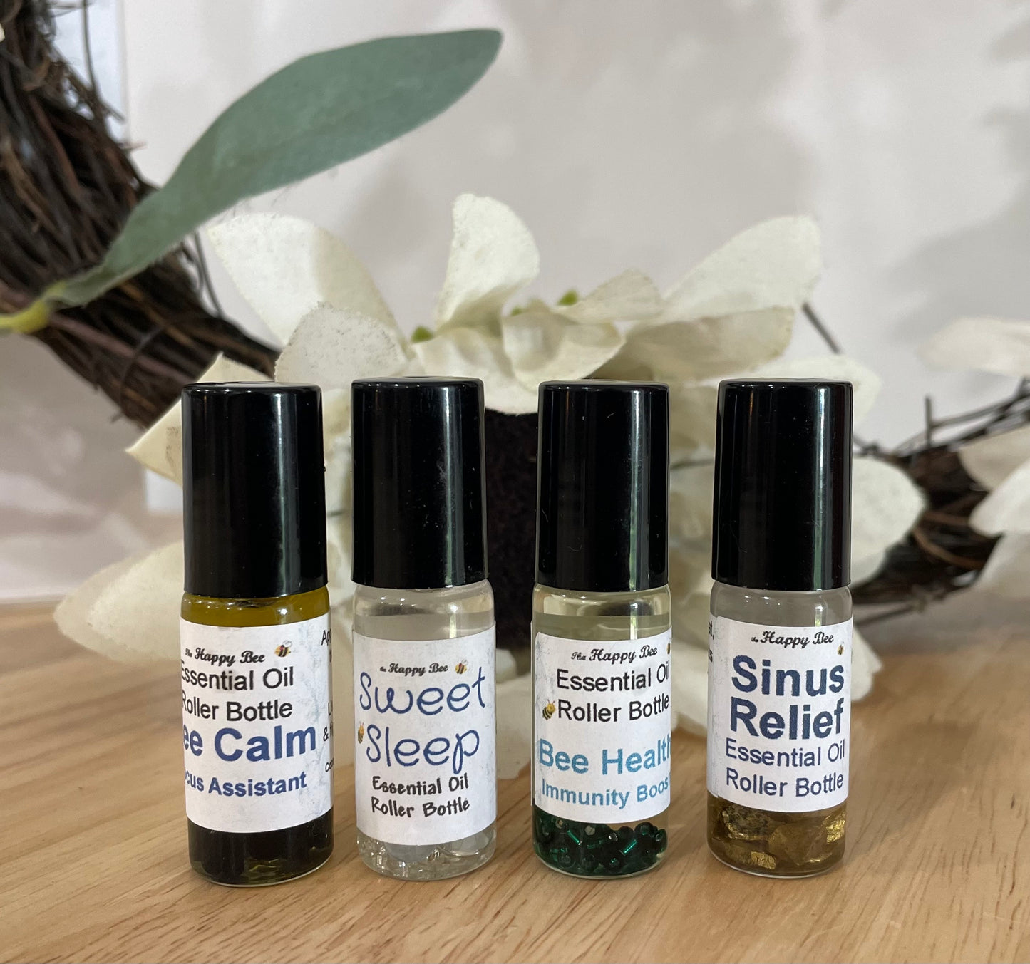 Essential Oil Rollers -The Happy Bee