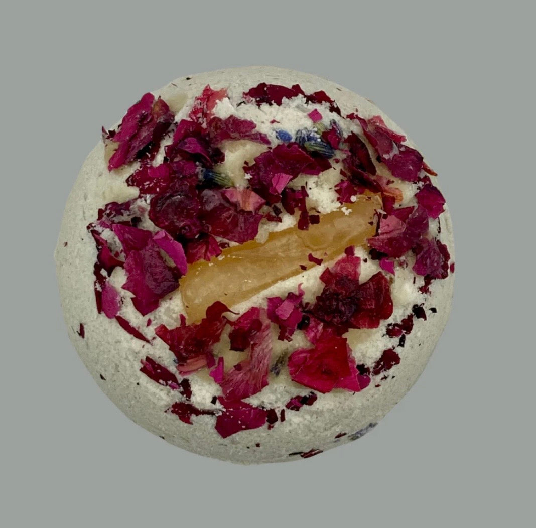 Floral Gemstone Bath Bombs - Righteous Remedies