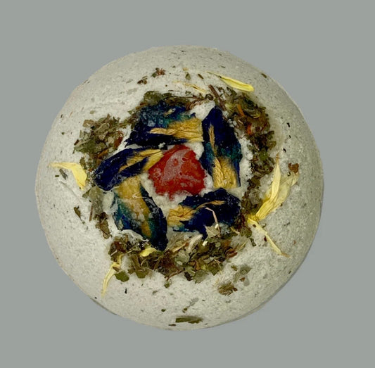 Floral Gemstone Bath Bombs - Righteous Remedies
