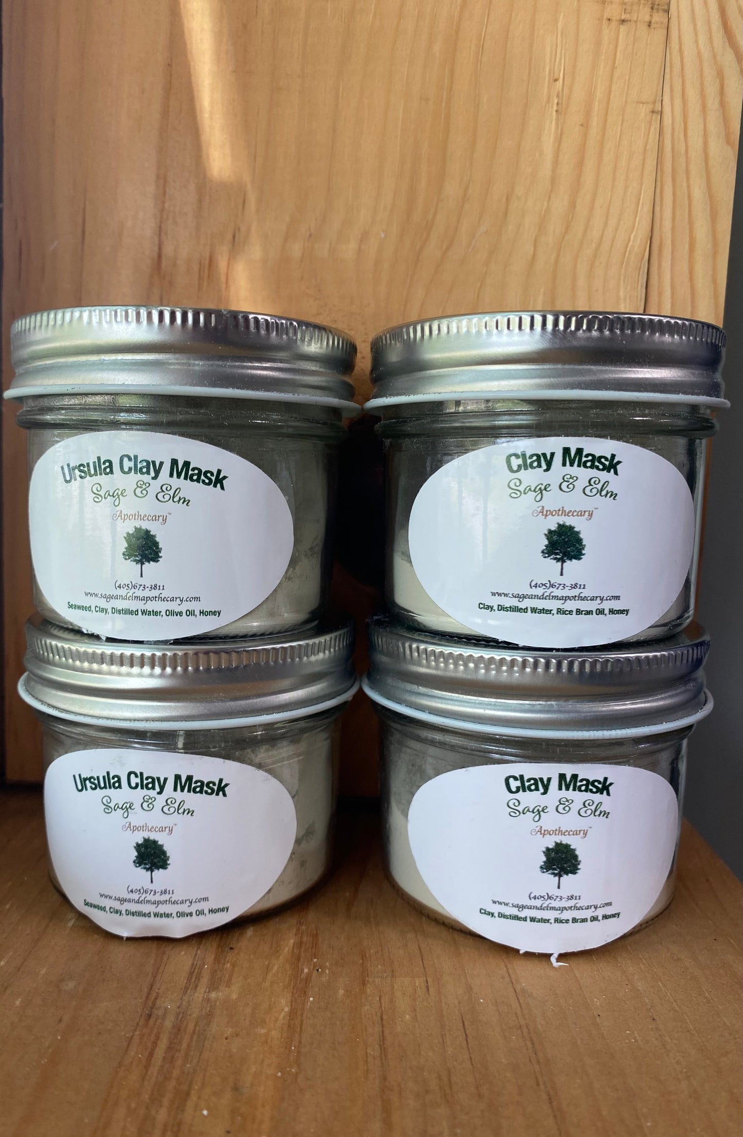 Sage and Elm Clay Masks