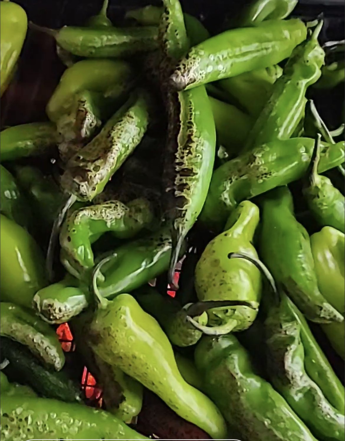 Avery Acres Roasted Green Chilis