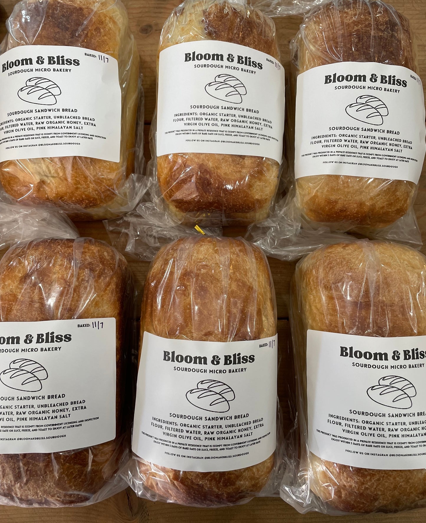 Sourdough Breads - Bloom & Bliss