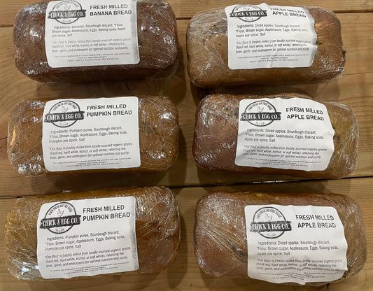 Fresh Milled Quick breads - Chick & Egg Co