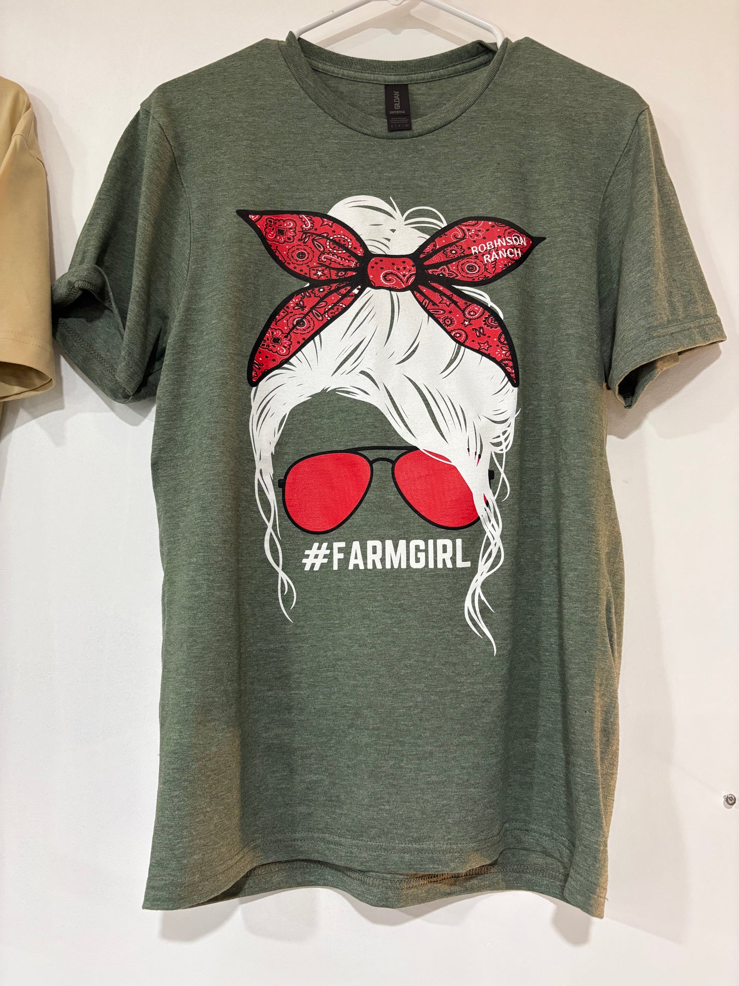 Army Green Farm Girl Shirt - Robinson Ranch