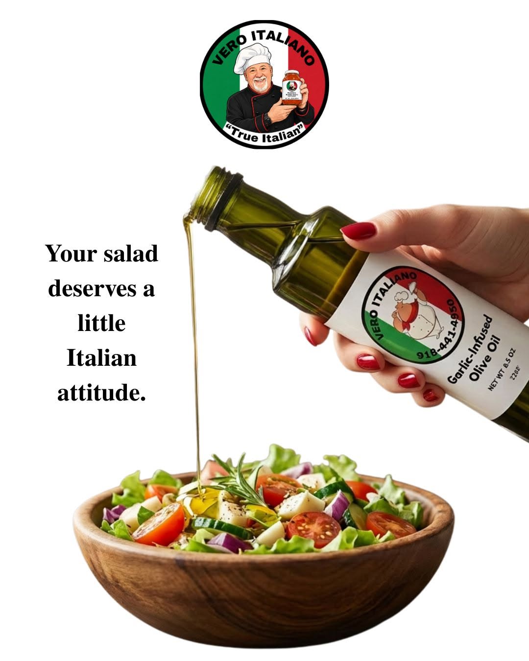 Garlic-Infused Olive Oil - Vero Italiano