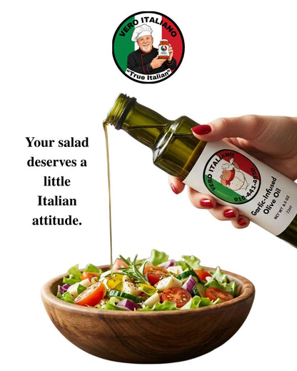 Garlic-Infused Olive Oil - Vero Italiano